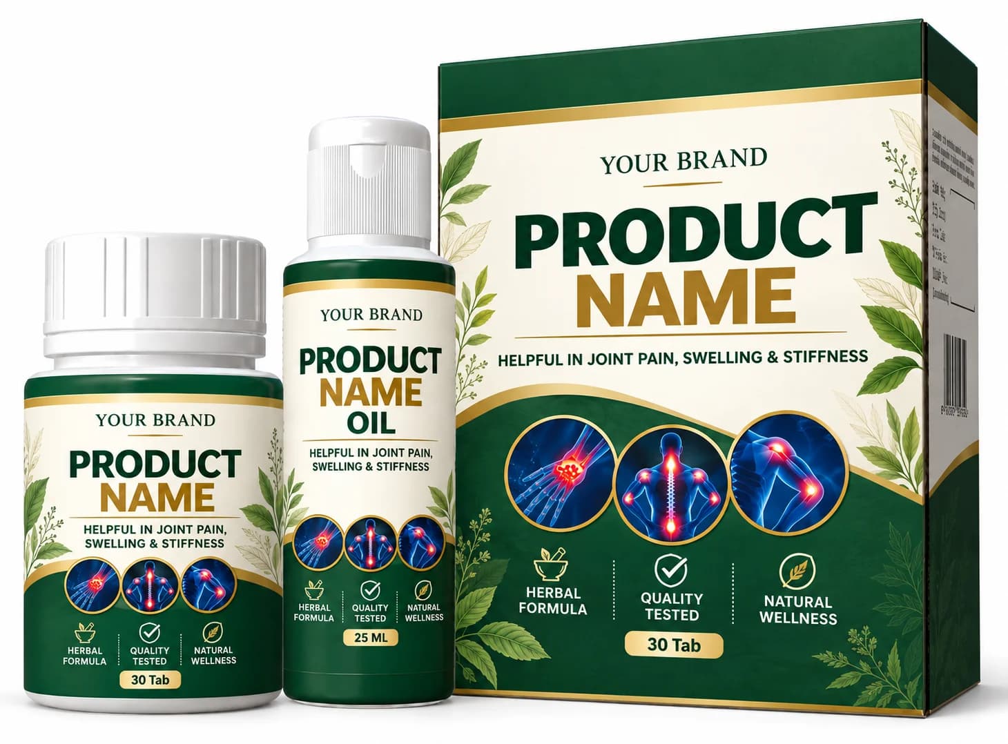 joint pain oil and tablet — pack